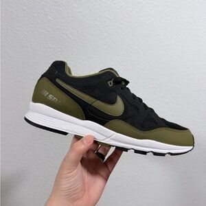 Nike Black and Olive waffle runners